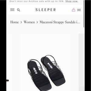 Sleeper black sandals